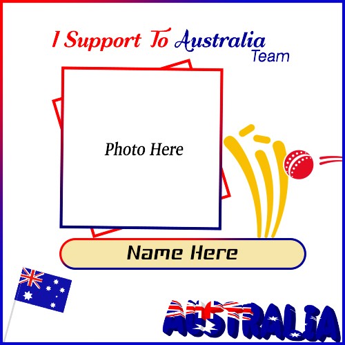 Icc World Cup 2024 Support Team South Africa Photo Frame With Name